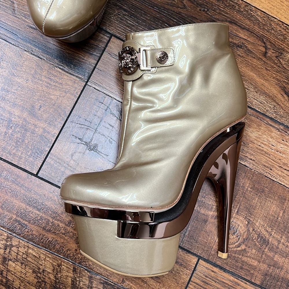 Versace Platform Triple Platform Booties - image 2